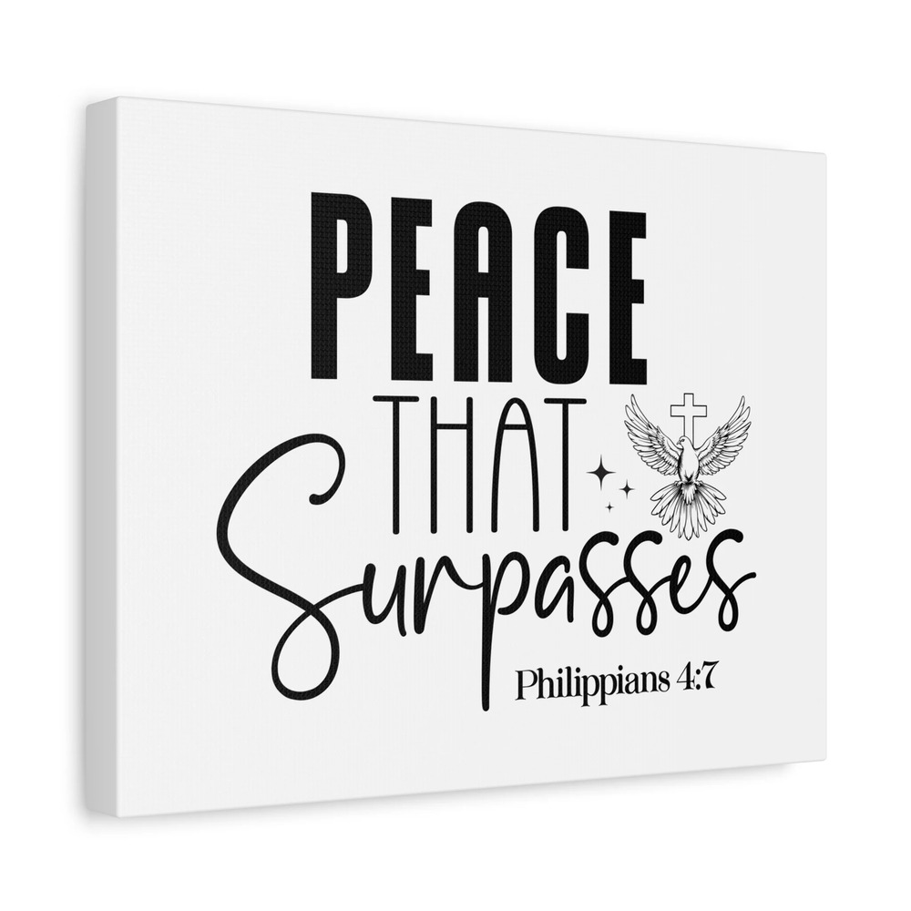 Scripture Walls Philippians 4:7 Peace That Surpasses Rubies Bible Verse Canvas
